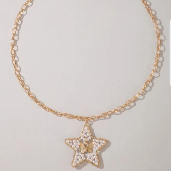*Davida* Star and Butterfly Necklace - Picture 5 of 5